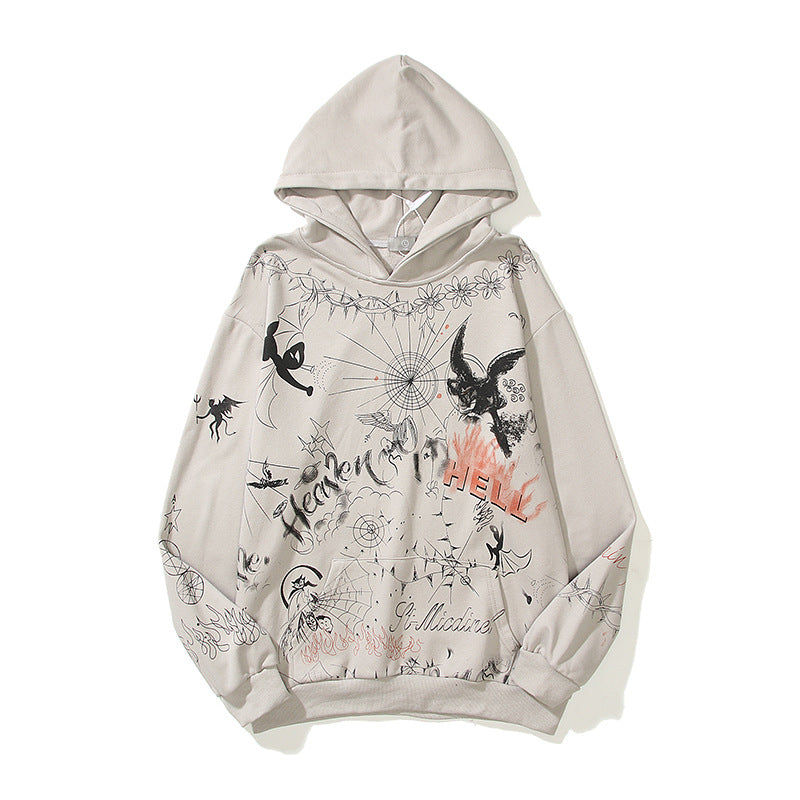 Grafitti Sweatshirts Saint Graffiti Hoodie Vintage Hoodie