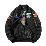 NASA Varsity Jacket Casual Jacket Men's and Women's Embroidered Loose Flight Jacket