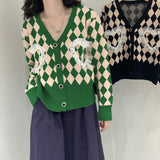 Preppy Aesthetic Sweater Autumn Fashionable Knitted Cardigan Women's Wide Long Sleeve