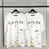 Gallery Dept Splash Ink Hand-Painted T-shirts Men and Women