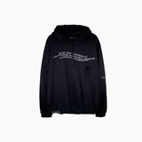 Mens Fall Outfits Graffiti Worn Looking Washed-out Hooded Sweater Male and Female Personality Loose