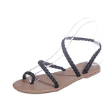 Women Open Toe Sandals Flats Summer Casual Flat Sandals