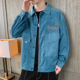 Corduroy Varsity Jacket Overalls Men's Autumn Baseball Uniform Spring and Autumn Sports Corduroy Autumn Wear Jacket