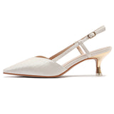 Nude Block Heels Closed Toe Sandals Women's Color Block High Heels Spring
