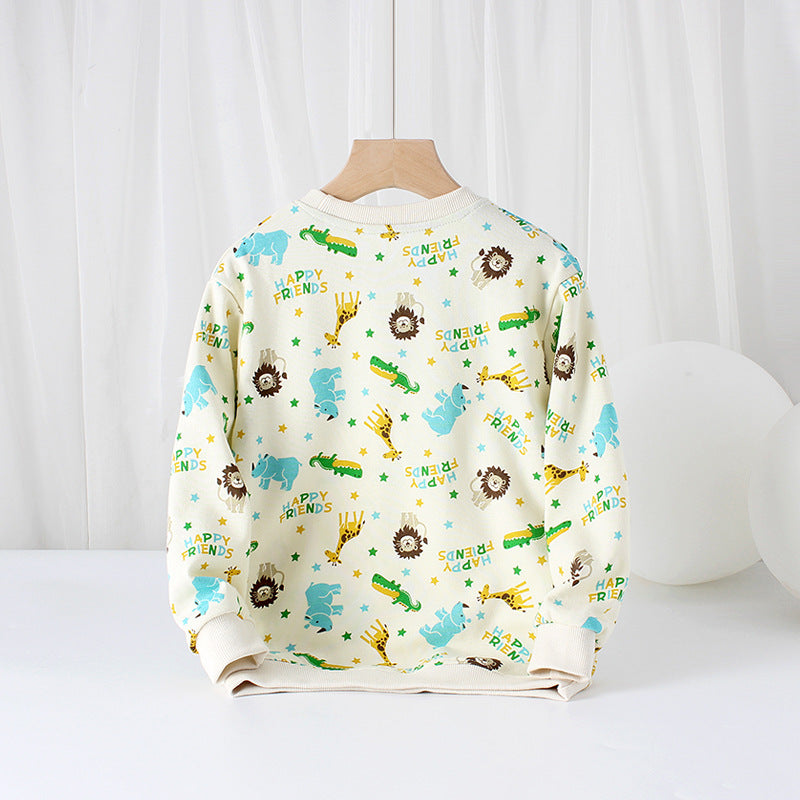 Children Boy Hoodie Autumn Children Long-Sleeved Sweater Boys