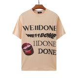 We11 Done T Shirts Classic Letter Print Loose Large Size Men and Women Same Style
