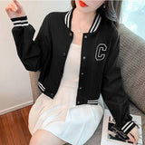 Cream Color Varsity Jacket Baseball Uniform