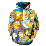 Homer Simpson Shirt Spring and Autumn Anime Digital Printing Fashion