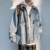 Paisley Denim Jacket Men's Loose Casual Spring Jacket