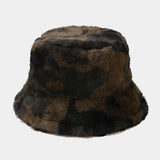 Leopard Fur Hat Autumn and Winter Fisherman Hat