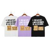 Cactus Jack McDonalds Shirt Short Sleeve High Street Men's and Women's Casual T-shirt