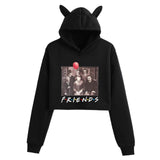 Friends Joey Hoodie Cat Ears Cropped Women's Hat