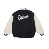 College Jacket Autumn Winter Retro Embroidered Bread Baseball Uniform Men's Street Winter Loose Top