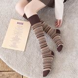 Winter Thick Knit Thigh High Socks Long Stockings Boot Socks Women Calf Socks Long Socks Cotton Socks