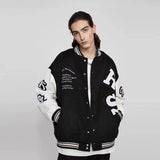 Alaska Varsity Jacket Spring and Autumn Embroidered Baseball Uniform Men's Loose Casual