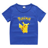 Children Pokemon Pikachu T Shirt Children's Clothing Children's Summer Clothing Short Sleeve T-shirt