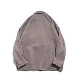 Men's Casual Suit Man Blzer Doll Pendant Vertical Stripes Blazer Men Loose Lapels Casual Small Suit