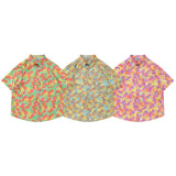 Men Beach T Shirts Retro Loose Beach