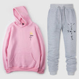 Travis Scott Astroworld Hoodie & Pant 2 Piece Set McDonald Jack Men's and Women's Hoodies Autumn Winter Sweater