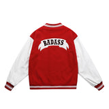 Yellow Varsity Jacket Vintage Baseball Uniform Jacket Men's and Women's Letter Badge Towel Embroidered Pu Sleeve Multicolor Jacket