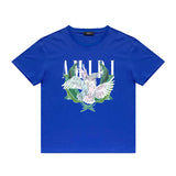 Amiri T Shirt Color Parrot Printing Casual Hip Hop Short Sleeve T-shirt