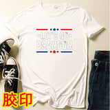 Let'S Go Brandon T Shirt English Letter Pattern Short Sleeve T-Shirt