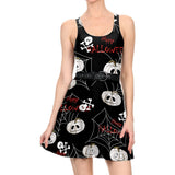 Skull Dress Halloween Funny Cartoon Skull Vest Dress