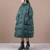 Women Winter Coats Puffer Jacket down Coat Fall Winter Hooded down Jacket Female Leisure Artistic White Duck down Warm Jacket