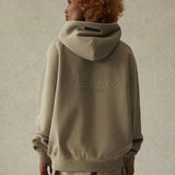 Fog Fear of God Essentials Hoodie Fog Back Stereo Alphabet plus Velvet Hoodie