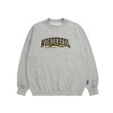 Preppy Aesthetic Sweatshirt Contrast Color Letter Sweater Autumn Loose