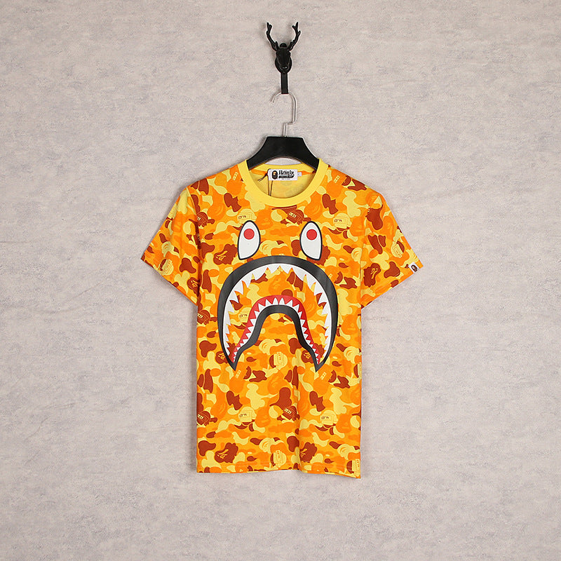 WGM Closing Yellow Camouflage Short Sleeve T-shirt Male T