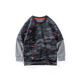 Children Boy Hoodie Spring and Autumn Boys' Long-Sleeved Bathroom T-shirt