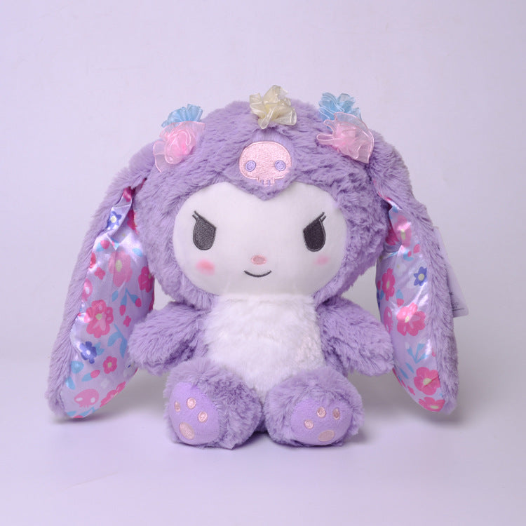 My Melody Plush Japanese Sanrio Series Easter Rabbit Clow M Melody Cinnamon Dog Plush Toy Doll Pendant Kulomi