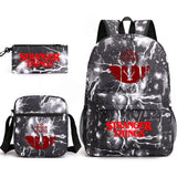 Stranger Things Hellfire Club Backpack Stranger Things Backpack Three-Piece Set