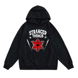 Stranger Things Hoodie Stranger Things Anime Print Hoodie Top Brushed Hoody