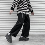 Men Pants Loose Straight Sweatpants Boys Casual Pants