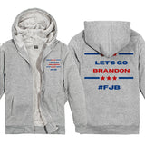 Let's Go Brandon Hoodie English Letter Short Sleeve Printed Fashion Padded Top