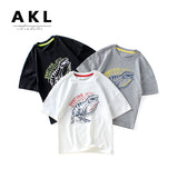 Children T Shrits Summer Children's T-shirt Breathable Printed Boys' Short Sleeve