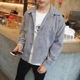Corduroy Varsity Jacket Men's Jacket Youth Spring and Autumn Student Baseball Uniform Youth Jacket