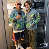 Cactus Flea Market Hoodie Men's Cpfm Printed Hoodie Fleece-Lined