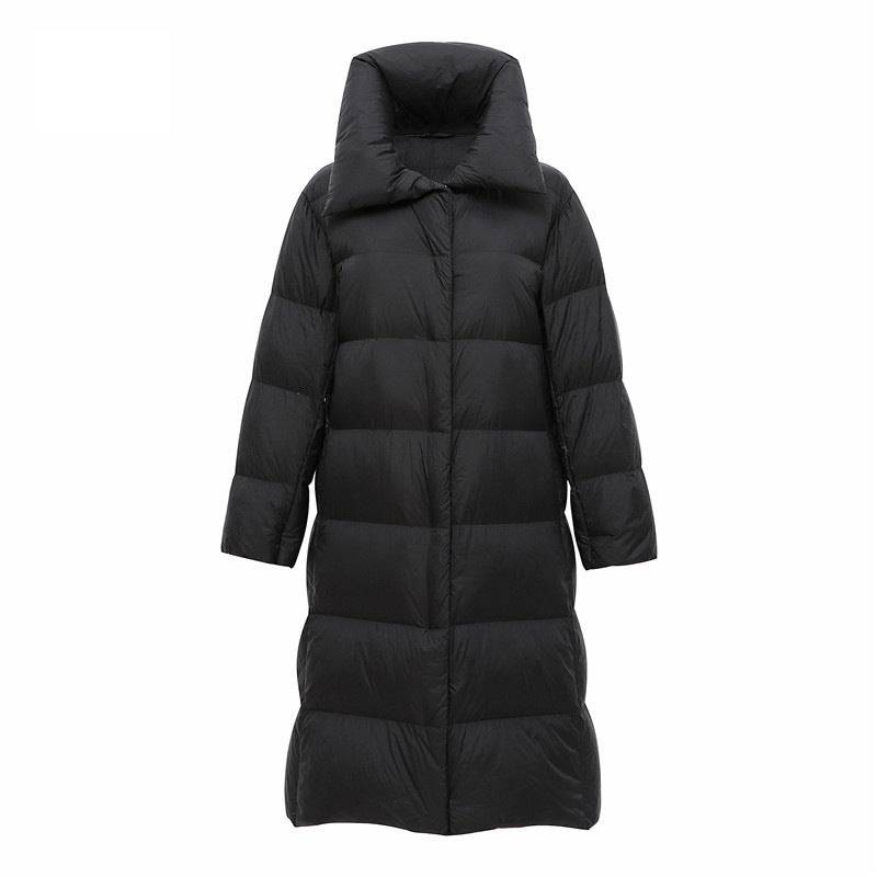 Women Winter Coats Puffer Jacket Down Coat Autumn and Winter Large Lapel White Duck Down Jacket Winter Clothing Coat