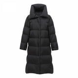 Women Winter Coats Puffer Jacket Down Coat Autumn and Winter Large Lapel White Duck Down Jacket Winter Clothing Coat
