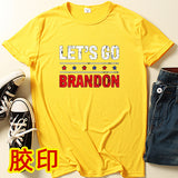 Let'S Go Brandon T Shirt Summer Personalized English Printed Short Sleeve T-Shirt