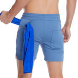 Hoochie Daddy Short Spring Shorts Men's Knitted Solid Color Sports Casual