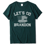 Let's Go Brandon T Shirt Letter Print Short-Sleeve T-shirt for Women