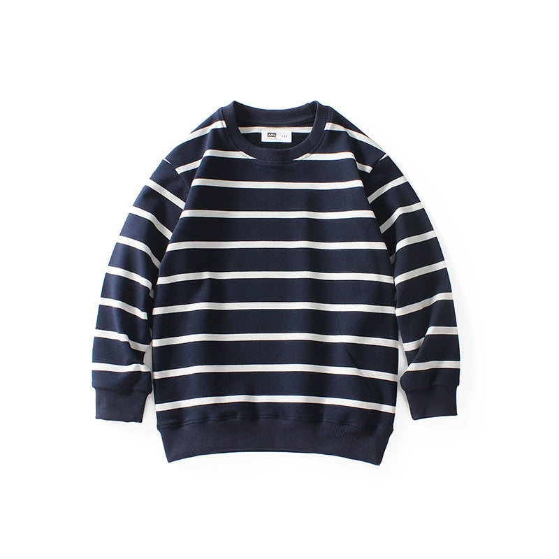 Children Boy Hoodie Spring and Autumn Boy's Hoody Terry Stripes