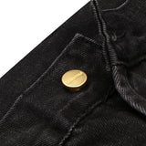 Fog Fear of God Essentials Pant Double-Line Washed Jeans Distressed Straight-Leg Trousers