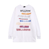 We11 Done Sweatshirts Color Letter Sweater Women's Loose
