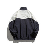 Vintage Letterman Jacket Autumn Color Matching Printed Jacket