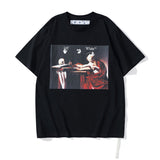 Short Sleeve Men's and Women's Loose Couple Outfit T-shirt Summer Ow Half Sleeve t shirt